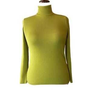 Chico's Green Turtleneck Sweater Size Medium/Large
